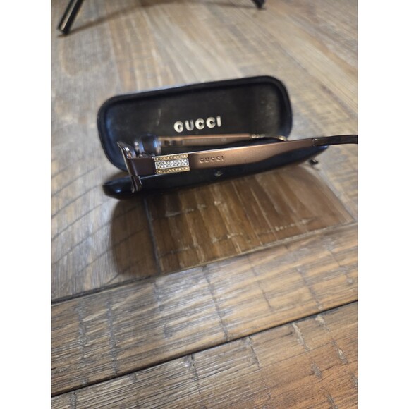 GUCCI GG 2769/STRASS NDE BROWN GUNMETAL AUTHENTIC FRAMES EYEGLASSES 51-17... main image 12